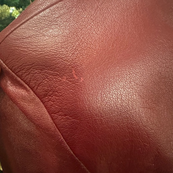 Vintage Siena Studio Dark Red Burgundy Leather Jacket Zip Y2K Women Large Luxury - Picture 13 of 16